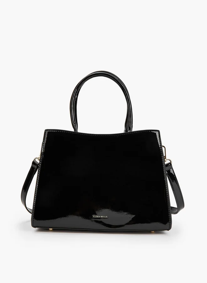 Flora Bella By Shoexpress Quilted Tote Bag with Detachable Strap and Zip Closure