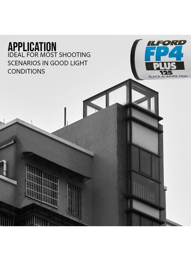 Ilford عبوة من 5 أفلام سلبية بالأبيض والأسود FP4 Plus 35 مم 36 تعريض - Image 4