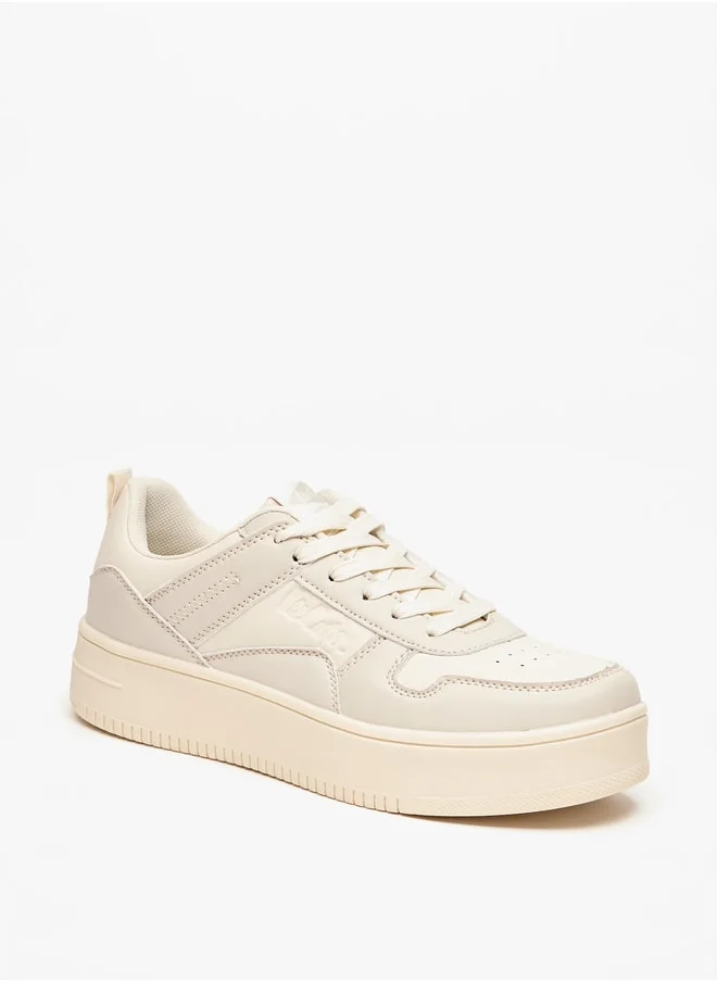 لي كوبر Women's Panelled Lace-Up Sneakers