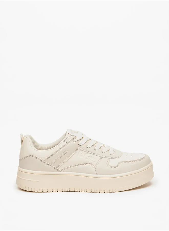 لي كوبر Women's Panelled Lace-Up Sneakers