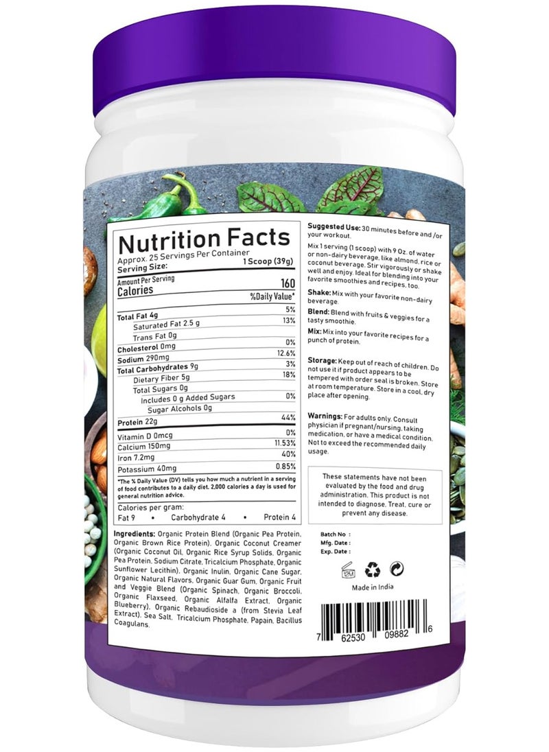 NBL NATURAL Plant Based Organic Protein Powder, Vegan Protein Powder for Men & Women, Mango, 2.2 lbDairy, Gluten Free, Lactose Free, No Sugar Added, Mango, 2.2 lb, 25 Servings - pzsku/ZB51E236B887DFE4F642CZ/45/_/1699177355/cd995b76-67b7-4f03-8d22-6dad91c7de6e