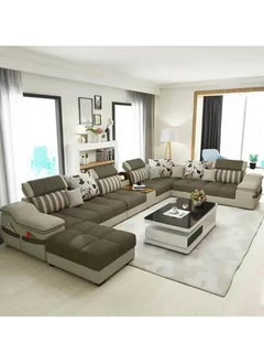 بوبينز هوم طقم أريكة من القماش لأثاث غرفة المعيشة الحديثة من Poppins HOME (رمادي)  - Image 1