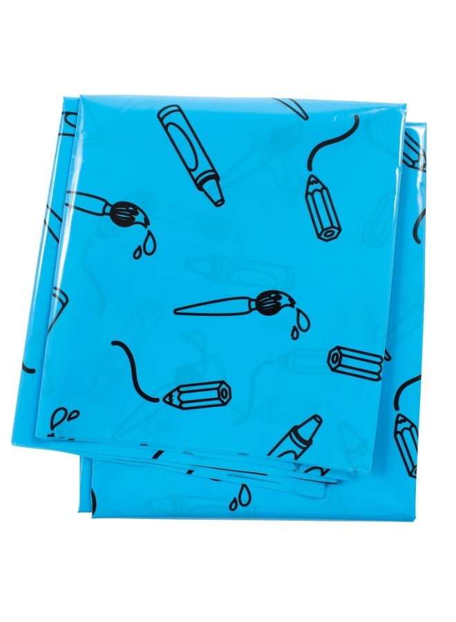 Ready 2 Learn Messy Mat | Protect Tables and Floors While Crafting | Washable High Chair Mat | Waterproof | Reusable and Lightweight | 60â€L x 60â€W - Image 1