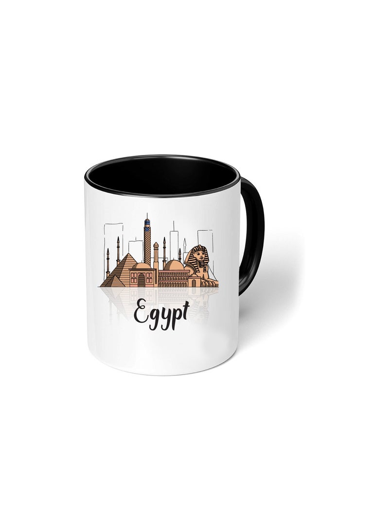 كوب قهوة أسود لليوم الوطني المصري - هدية لكل مصري - مثالي لعيد الاستقلال المصري - 11 أونصة - Image 1