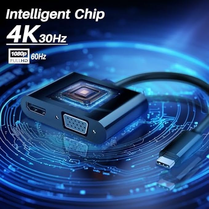 Atlantis USB ADAPTER TYPE C TO HDMI + VGA + POWER DELIVERY 65W A04-TC_HD+V+PD - Image 2