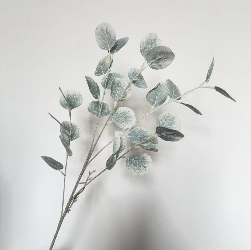 Simulation of Apple Leaves Simulation of Green Plant Leaves Eucalyptus Silk Screen Money Leaves Wedding Ceremonial Hall Venue Arrangement Flower Arrangement - Image 1