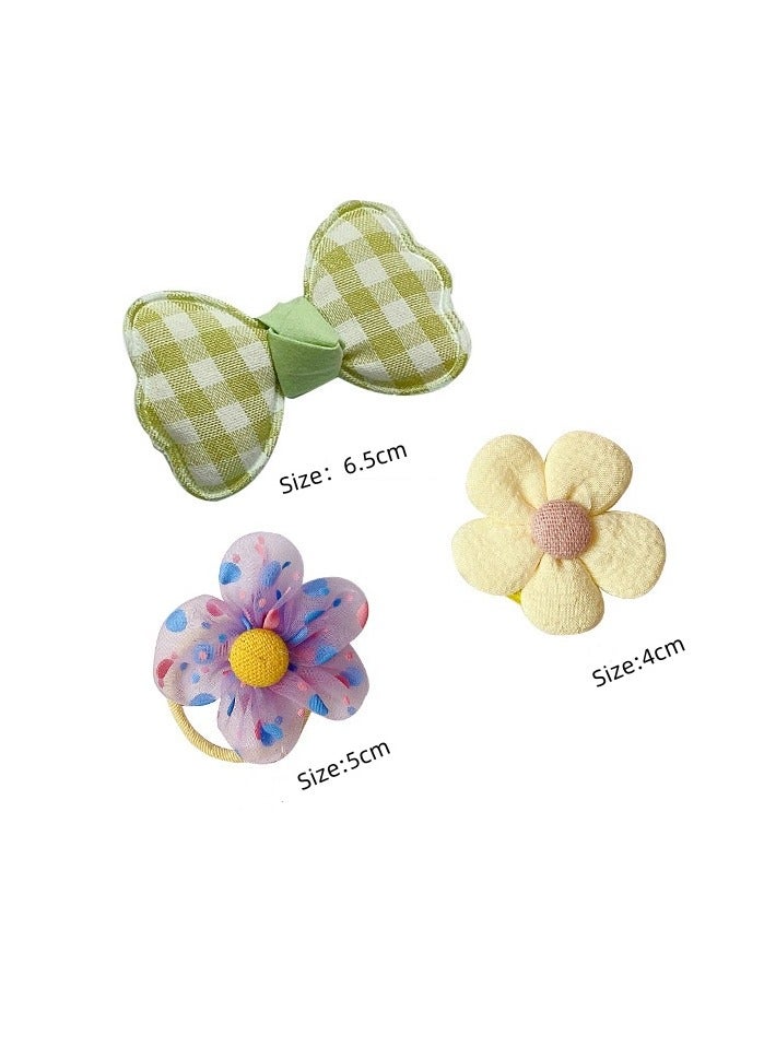 Kids Hair Clips ,20pcs Girls Hair Clips Flower Hair Ties with Bows Bow Hair Tie Kids Mini Hair Bows for Baby Girls Bow Hair Clips Tiny Small Flower Hair Clips Flower Clips Hair Bow Hair Clip Bow Clip Hair Bows Clips Hair Accessories - Image 5