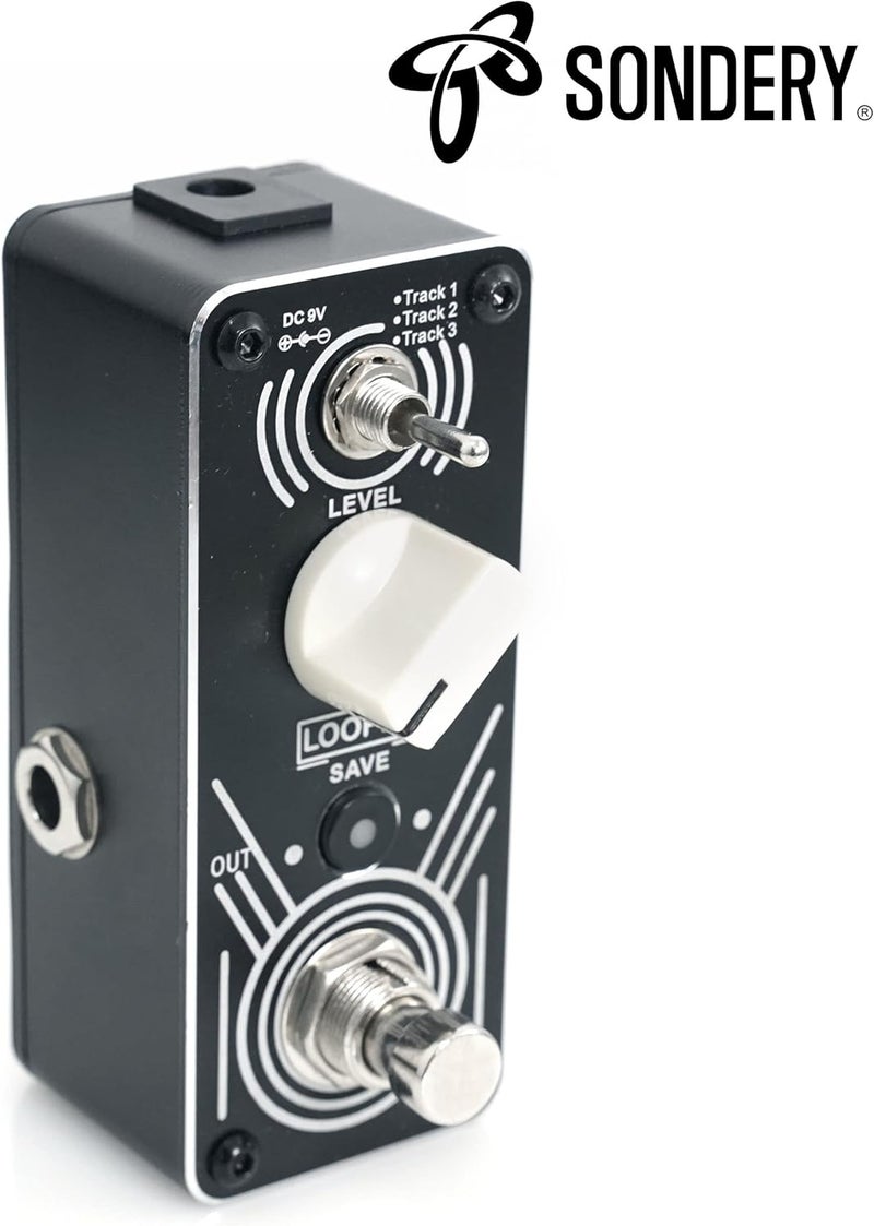 Sondery Triple Looper Guitar Pedal - 3 Loops Each Loop 30 Minutes Looping Time, Loop Pedal with LED Indicators, Unlimited Overdubs Undo/Redo, True Bypass, Art Series SLR-9 - Image 2