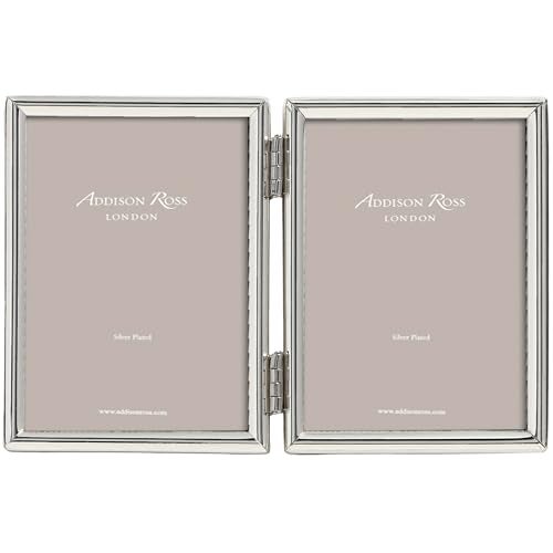 Addison Ross, Essentials Photo Frame, Silver Plate Double, 2 x 3 Inches - Image 1