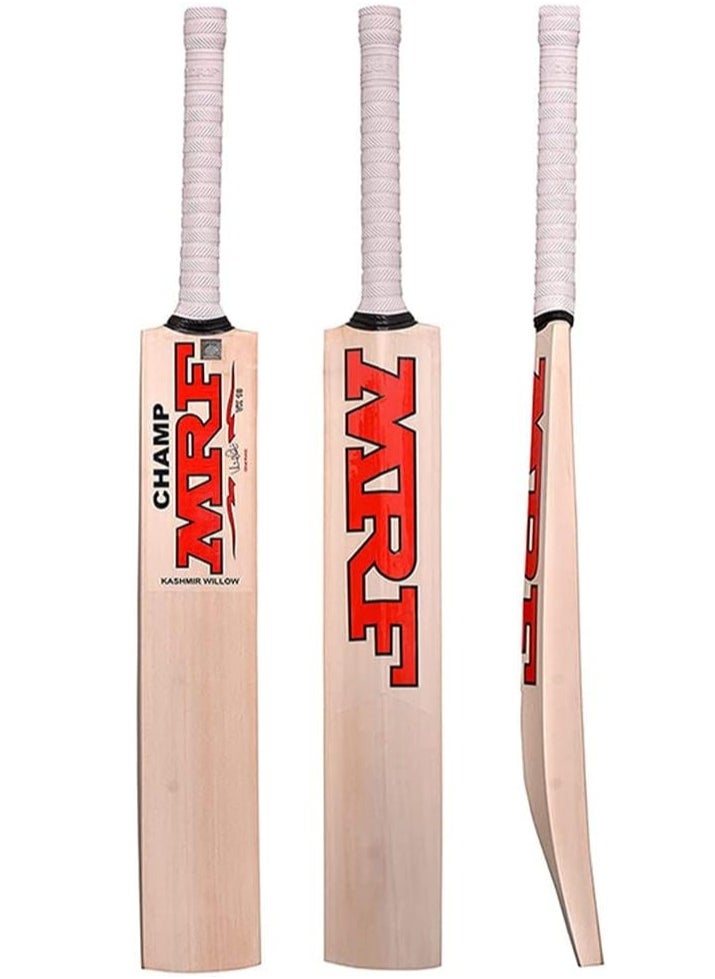 MRF - Champ Kashmir Willow Cricket Bat Junior Size 5 - Image 1