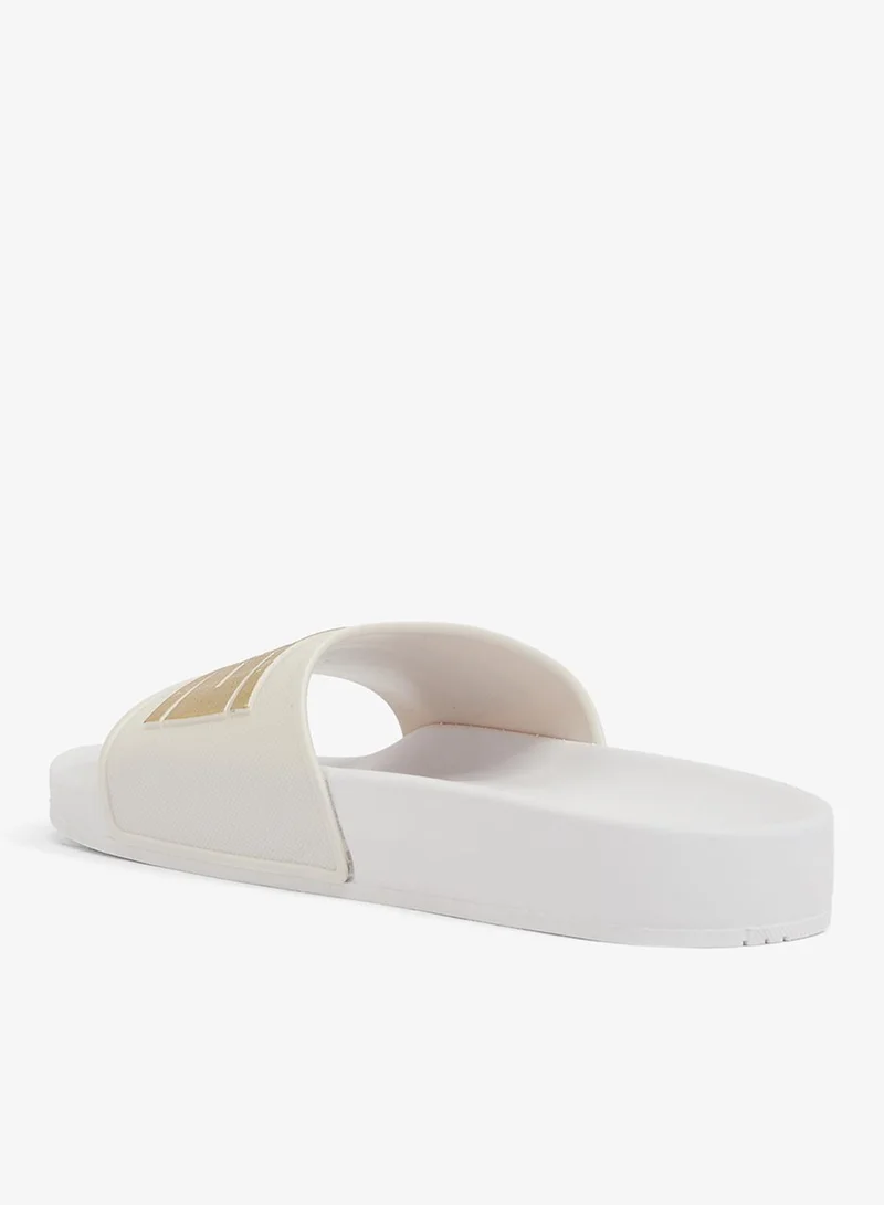 Voices Slide London Women'S Anti Slip Sole Single Strap Sandals - White