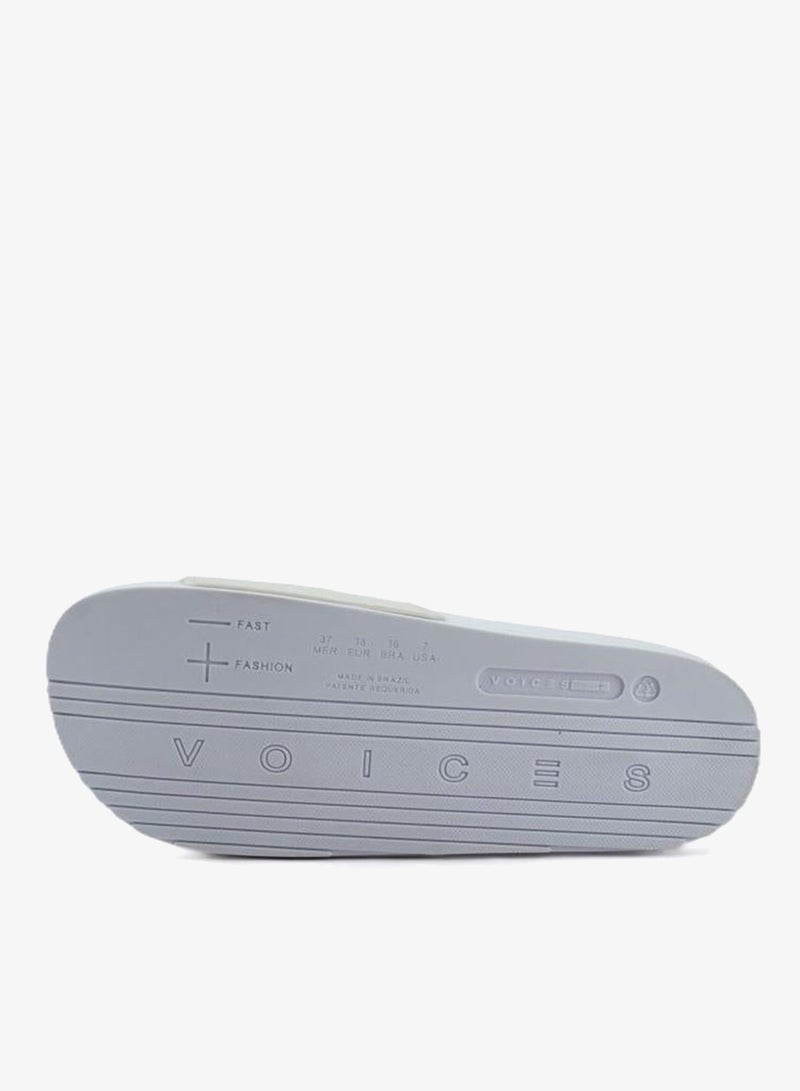 Voices Slide London Women'S Anti Slip Sole Single Strap Sandals - White - Image 5