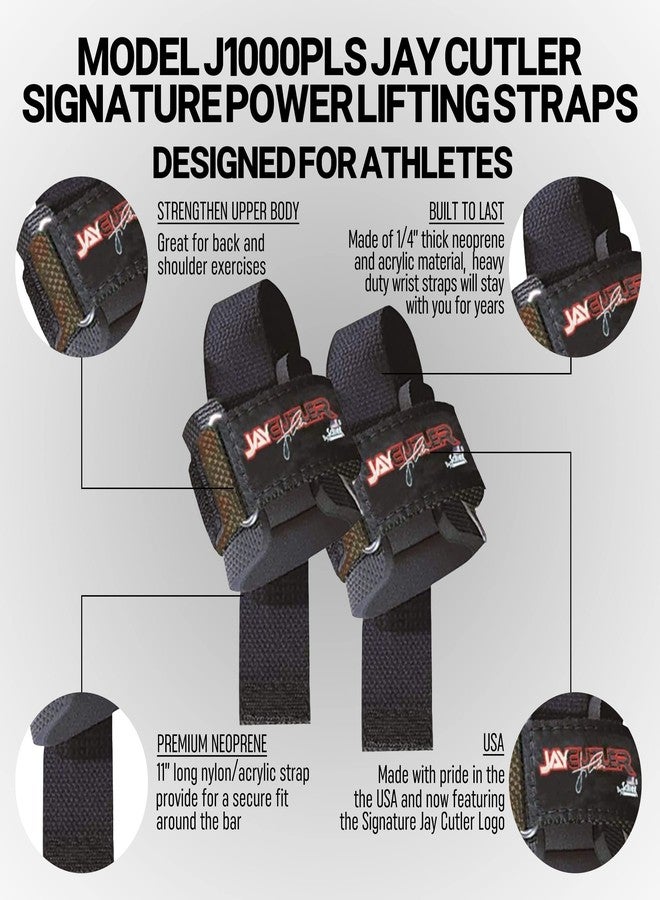 Schiek Sports Model J1000PLS Jay Cutler Signature Power Lifting Wrist Straps - Image 3