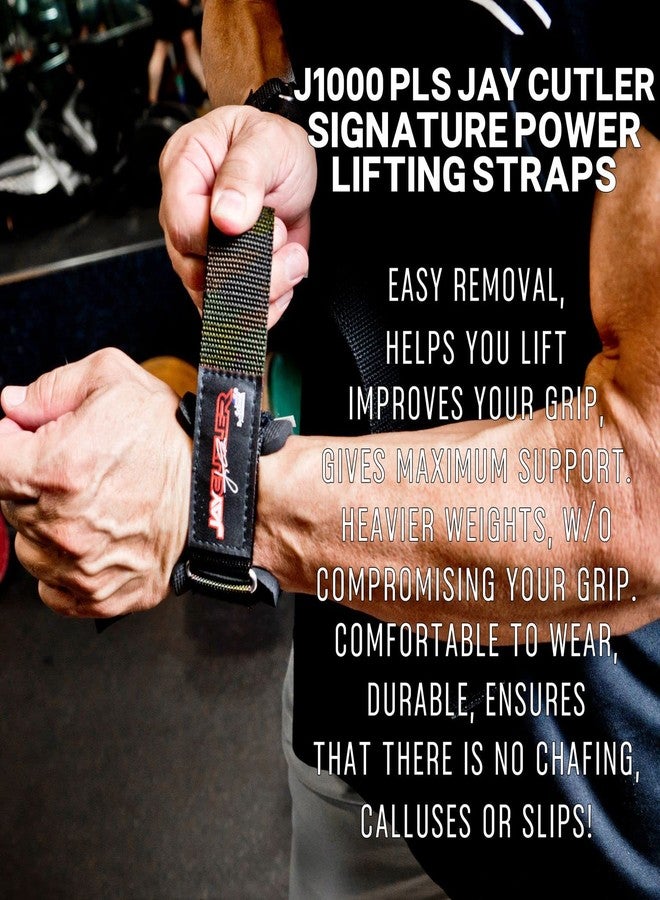 Schiek Sports Model J1000PLS Jay Cutler Signature Power Lifting Wrist Straps - Image 4