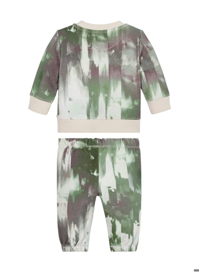 Calvin Klein Jeans Baby Camo Print Tracksuit - Cotton, Multicolor  - Image 2