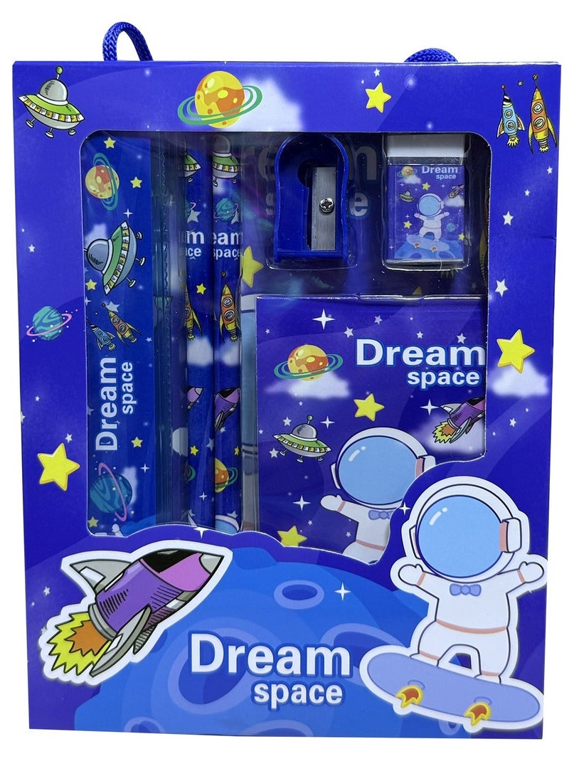 Eazy Kids 9-Piece Kids Stationery Gift Set – Astronaut & Space Theme - Image 4
