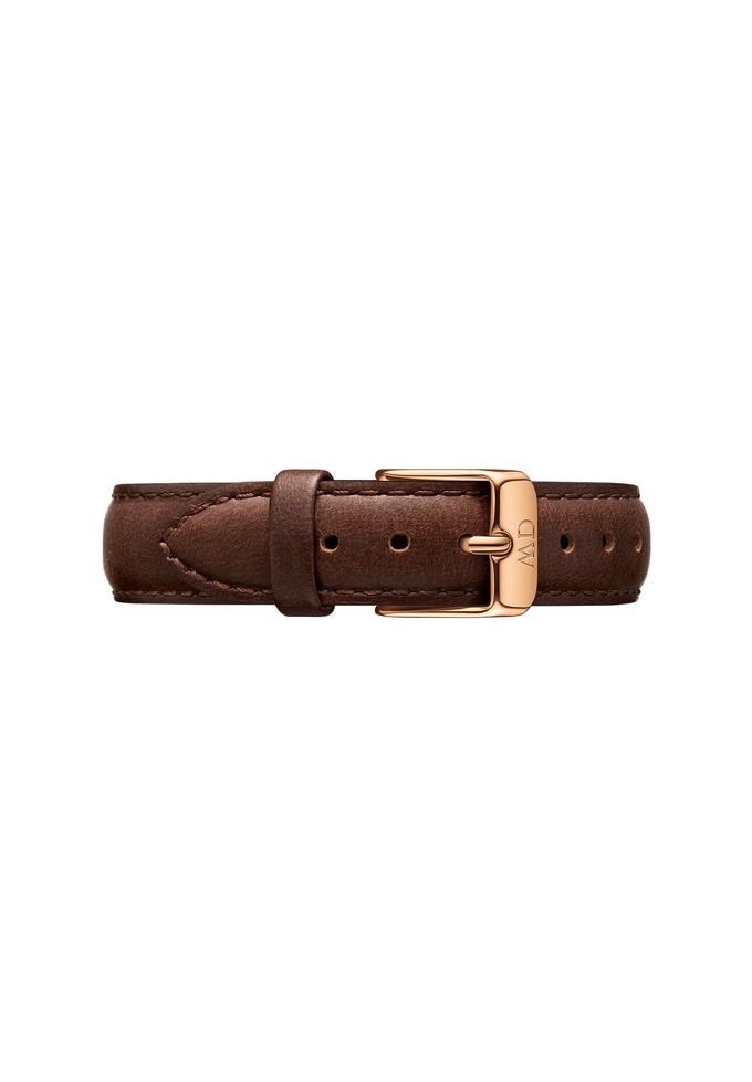 DANIEL WELLINGTON Petite Brown Leather Watch Strap  14Mm (0.55 In) Genuine Italian Leather Watch Band For Women, Rose Gold Accents, Comfortable & Timeless Design Bristol - Image 4