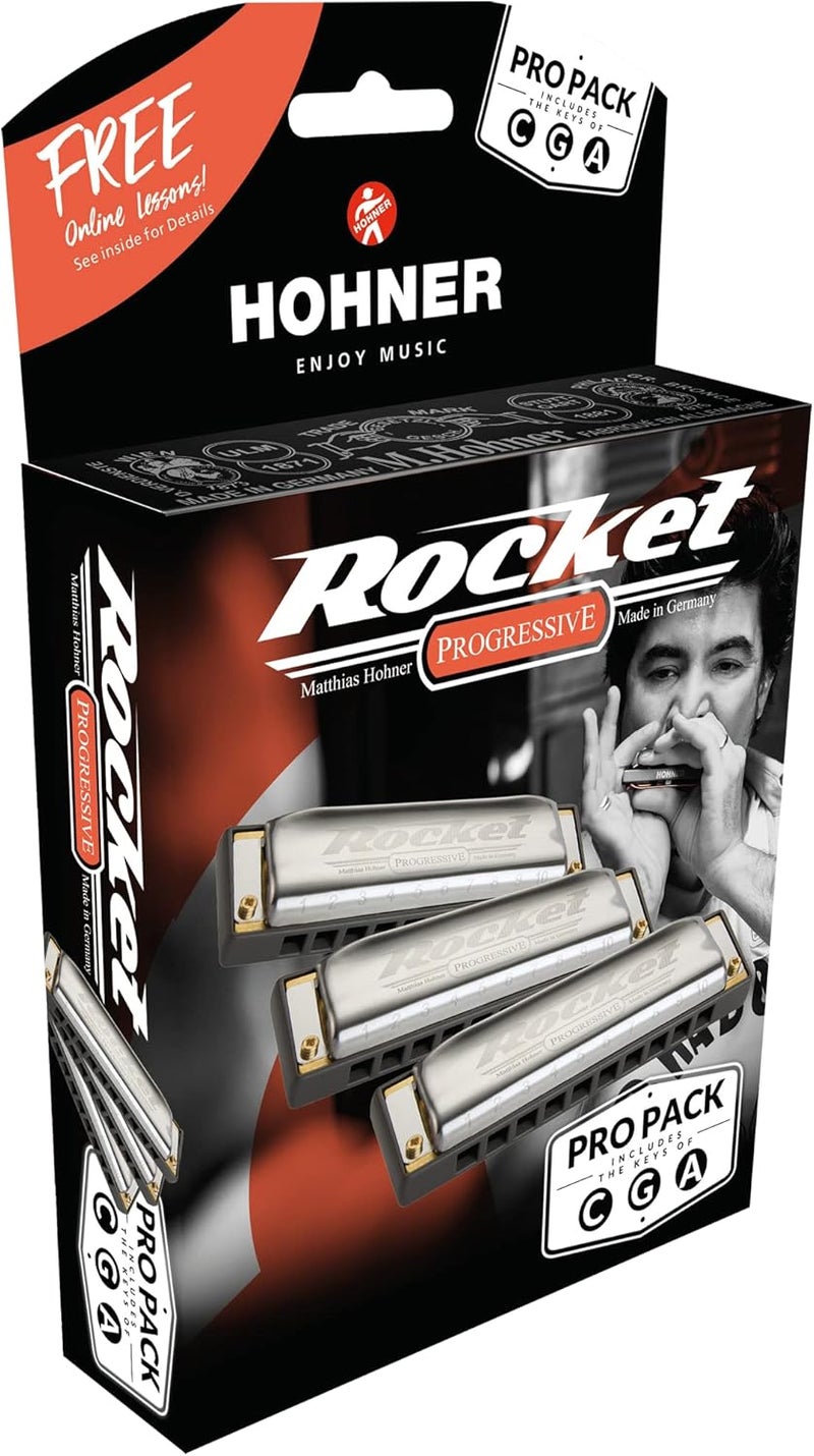 Hohner باقة هارمونيكا هوهنر روكيت المحترفة في C/G/A - Image 1