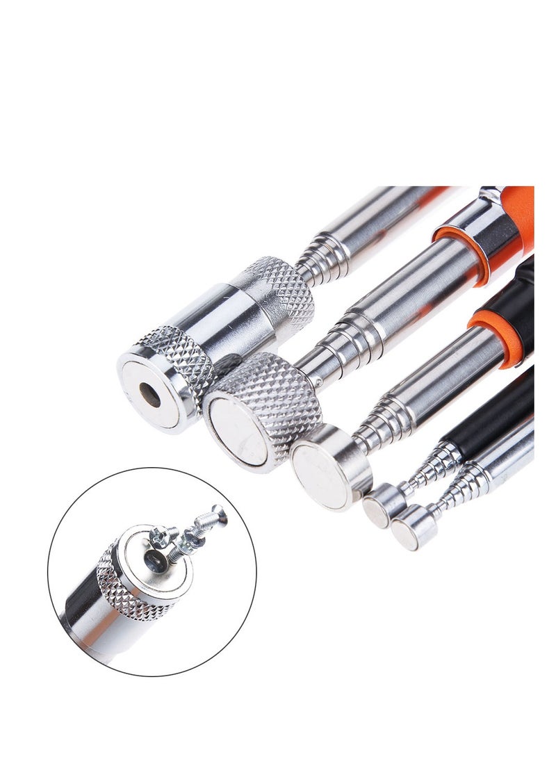 AROAQ Telescoping Magnetic Pickup Tools, Extendable Grabber Mechanic Tools, Mini Portable Telescopic Magnetic Magnet Pen For Picking Up Nut Bolt Extendable Pickup Rod Stick, ( Black ) - Image 2