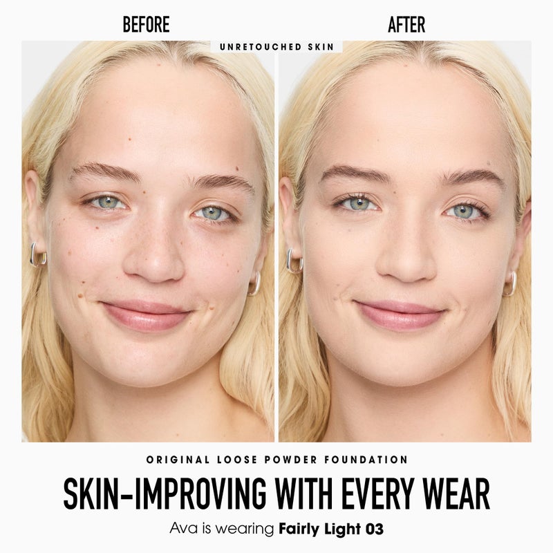 bareMinerals Original Get Started Kit 3-Piece Mineral Makeup Set, Fair Light, Vegan, Cruelty-Free & Dermatologist-Tested - Image 2
