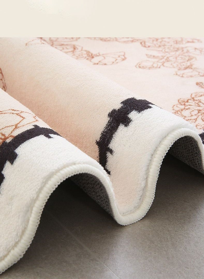 Bathroom Mat 40x60cm Dual-Side Non-Slip Washable Absorbent Soft Microfiber Bath Rug Machine Washable for Shower Floor - Image 2