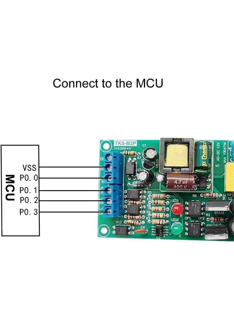 DONGKER DONGKER Motor Forward Reverse ControllerAC 85V250V Motor Speed Controller Motor Drive Module Limit Switch  - Image 3
