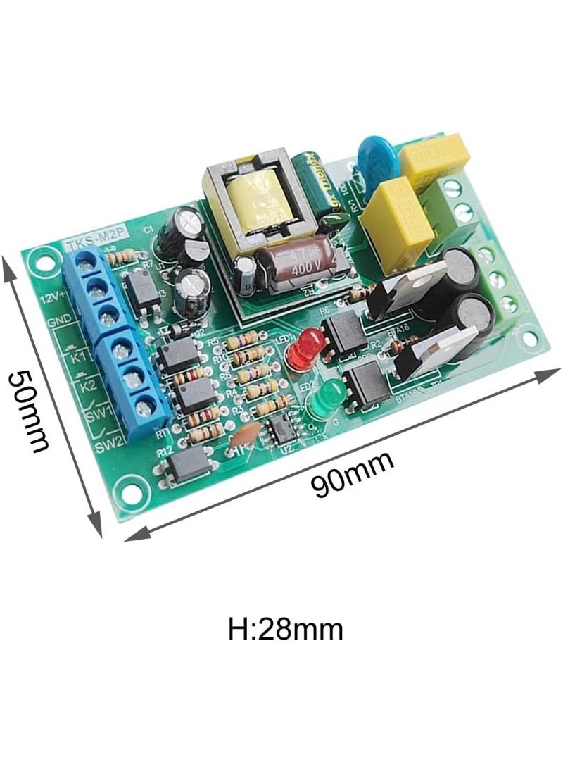 DONGKER DONGKER Motor Forward Reverse ControllerAC 85V250V Motor Speed Controller Motor Drive Module Limit Switch  - Image 4