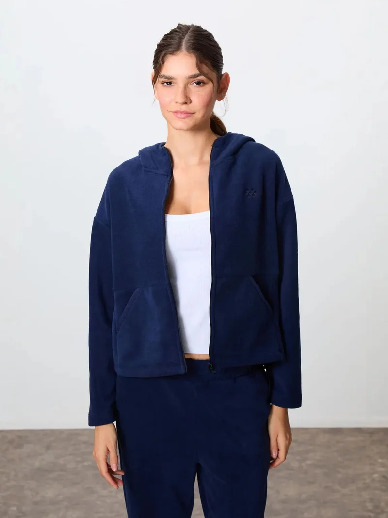تومي لايف TOMMY Oversized Hooded Zipper Tracksuit Set
