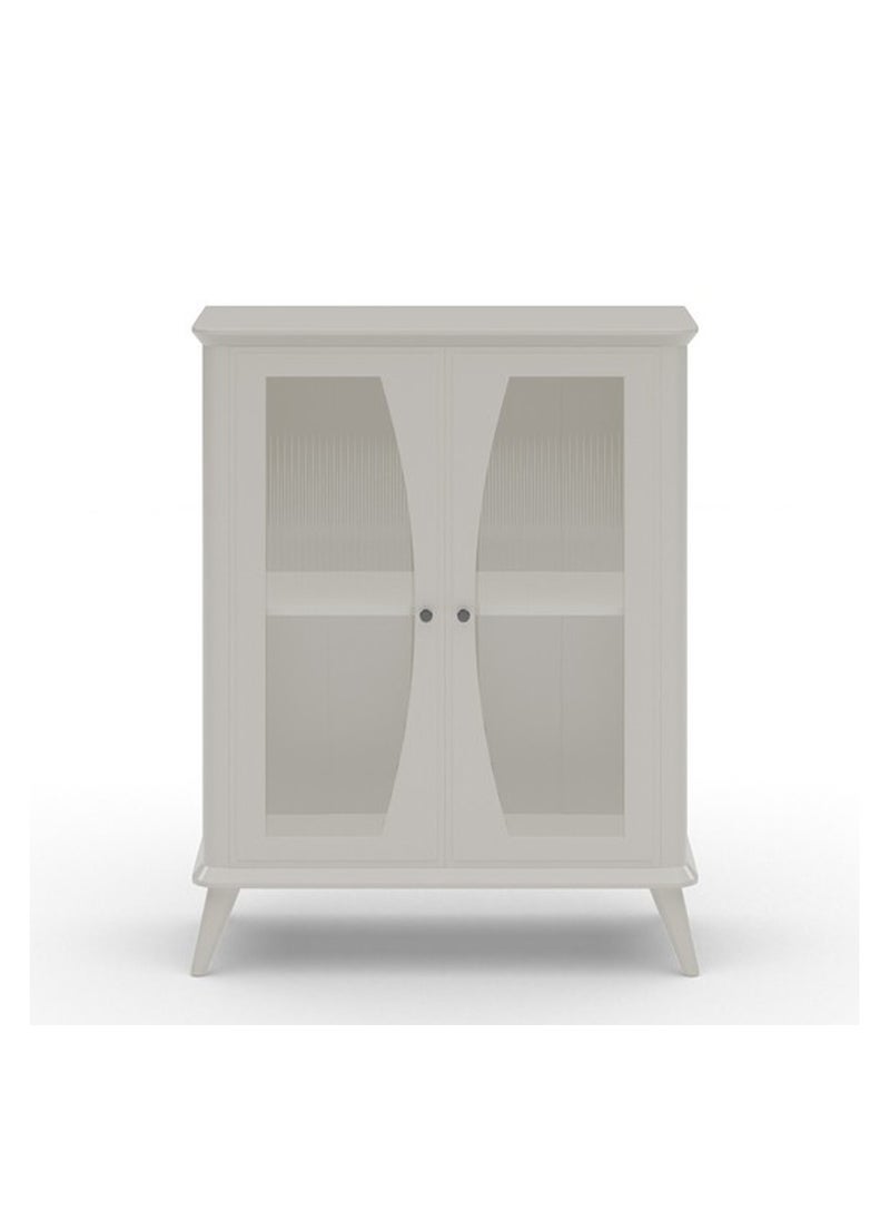 ROYALOAK Royaloak Oliver Side Board | MDF | High Glossy | Kitchen Cabinet | Crockery Cabinet | Durable & Long-lasting | Two Doors | Three Shelves  - Image 1