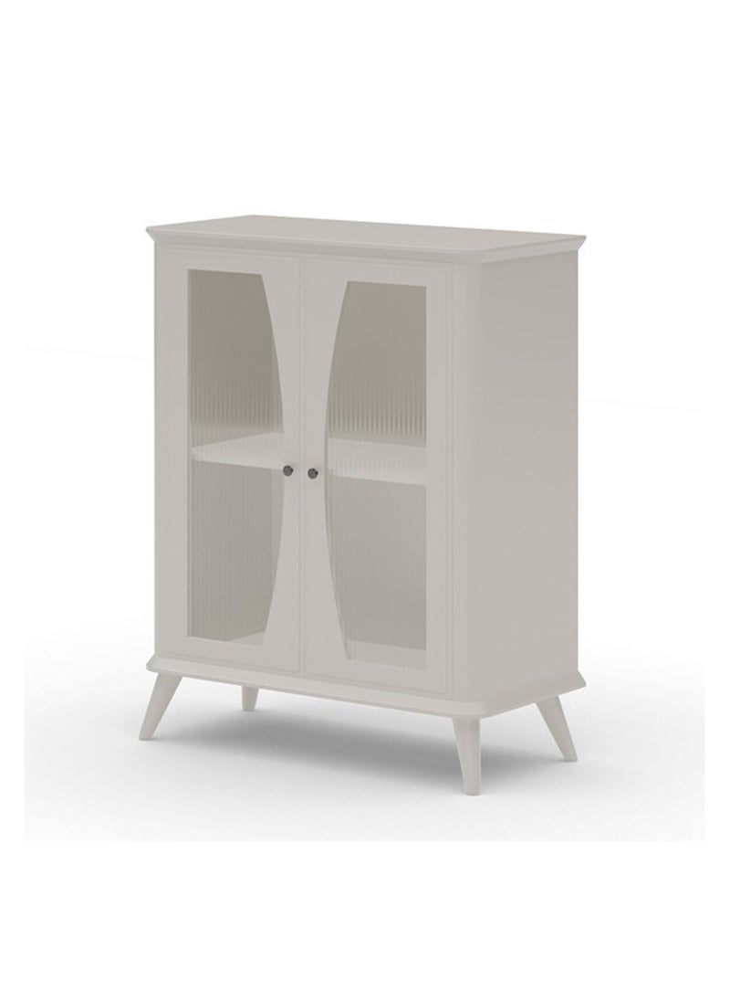 ROYALOAK Royaloak Oliver Side Board | MDF | High Glossy | Kitchen Cabinet | Crockery Cabinet | Durable & Long-lasting | Two Doors | Three Shelves  - Image 4