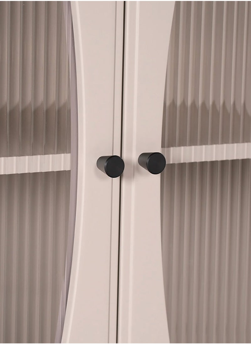 ROYALOAK Royaloak Oliver Side Board | MDF | High Glossy | Kitchen Cabinet | Crockery Cabinet | Durable & Long-lasting | Two Doors | Three Shelves  - Image 3