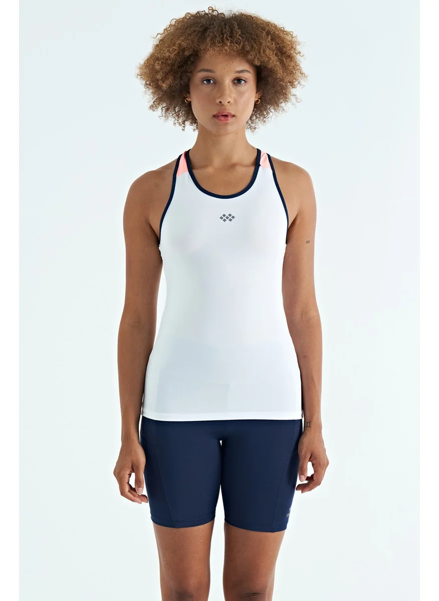 Tommy Life White Back Detail Printed Standard Pattern Women's Undershirt - 97269