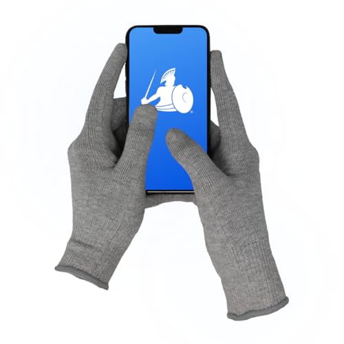 DefenderShield EMF Radiation Protection Gloves – Computer & Cell Phone Gloves Touchscreen-Friendly – Comfortable EMF Protection for Cell Phone Use – Small Size, Anti-Odor & Anti-Static Material - Image 1
