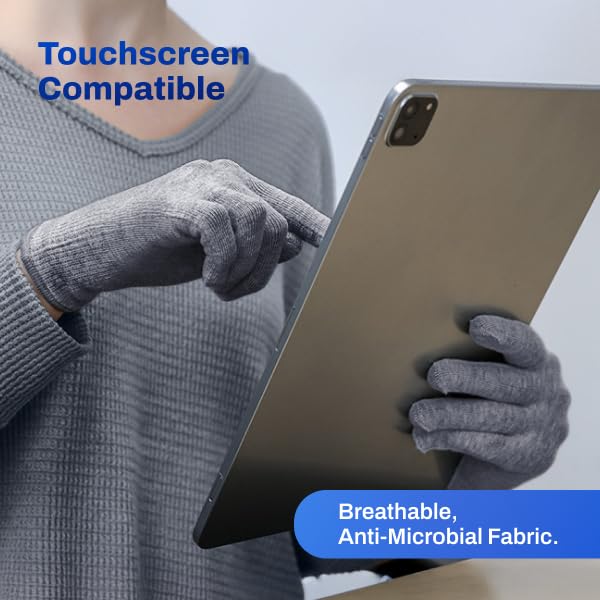 DefenderShield EMF Radiation Protection Gloves – Computer & Cell Phone Gloves Touchscreen-Friendly – Comfortable EMF Protection for Cell Phone Use – Small Size, Anti-Odor & Anti-Static Material - Image 5