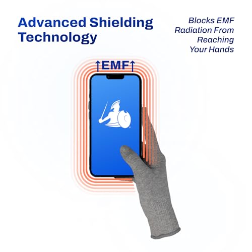 DefenderShield EMF Radiation Protection Gloves – Computer & Cell Phone Gloves Touchscreen-Friendly – Comfortable EMF Protection for Cell Phone Use – Small Size, Anti-Odor & Anti-Static Material - Image 4