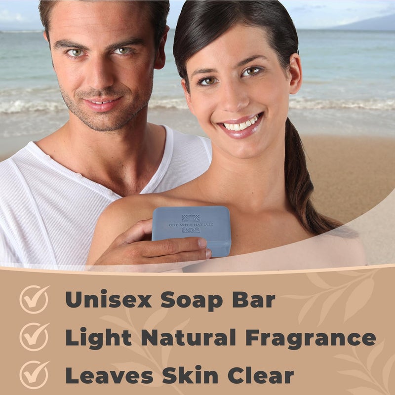 One With Nature Dead Sea Salt Lavender Soap 7oz 3-Pack â€“ Soothing and Exfoliating Soap Bar with Dead Sea Minerals for Face & Body, for Men & Women - Image 4