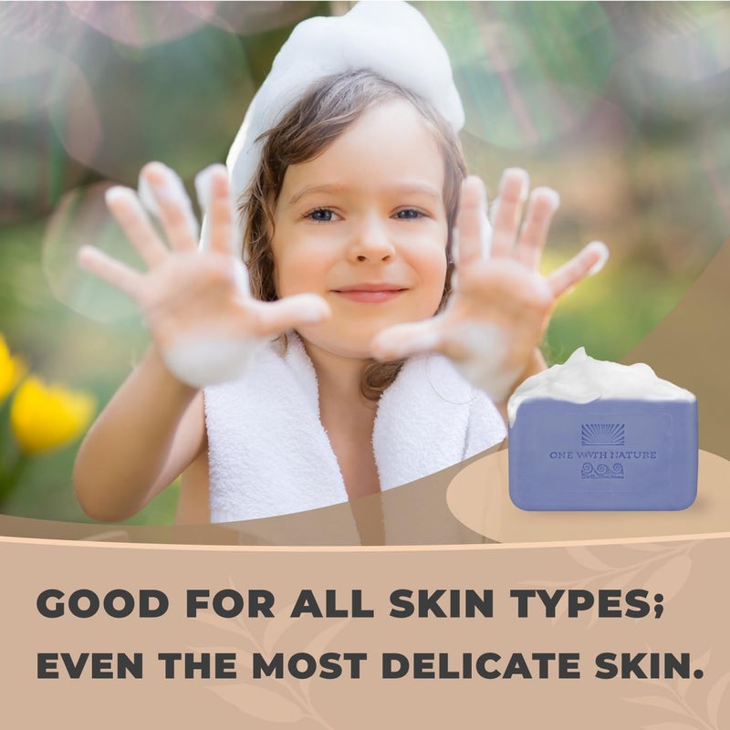 One With Nature Dead Sea Salt Lavender Soap 7oz 3-Pack â€“ Soothing and Exfoliating Soap Bar with Dead Sea Minerals for Face & Body, for Men & Women - Image 5