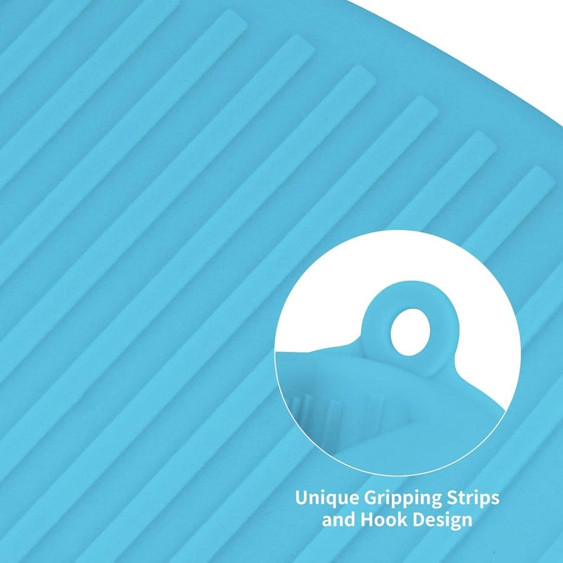 PureBake Baking Gloves for Oven and Microwave - 2PCS Silicone Oven Mitts Heat Resistant, Silicone Potholders for Kitchen, Mini Rubber Oven Glove Kitchen Mittens, Cute Cooking Mitts (Random Color) - Image 4