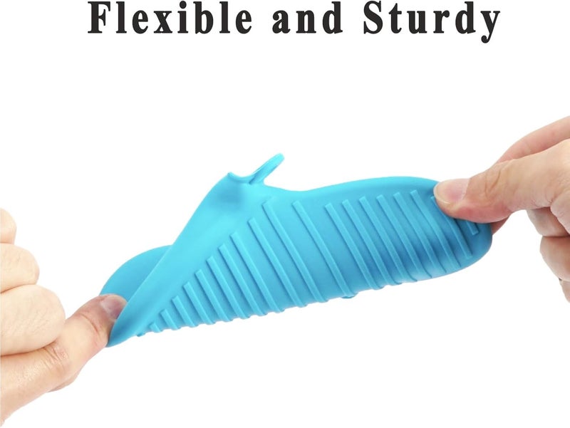 PureBake Baking Gloves for Oven and Microwave - 2PCS Silicone Oven Mitts Heat Resistant, Silicone Potholders for Kitchen, Mini Rubber Oven Glove Kitchen Mittens, Cute Cooking Mitts (Random Color) - Image 3