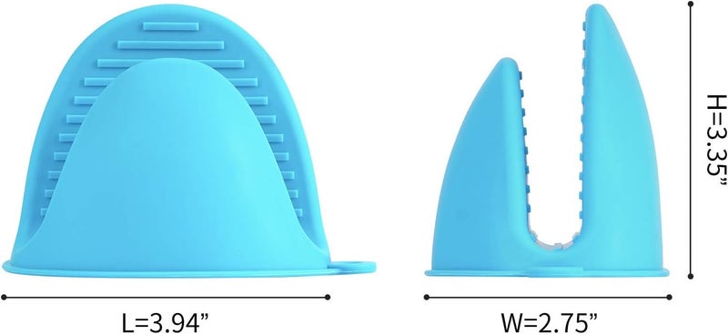 PureBake Baking Gloves for Oven and Microwave - 2PCS Silicone Oven Mitts Heat Resistant, Silicone Potholders for Kitchen, Mini Rubber Oven Glove Kitchen Mittens, Cute Cooking Mitts (Random Color) - Image 2