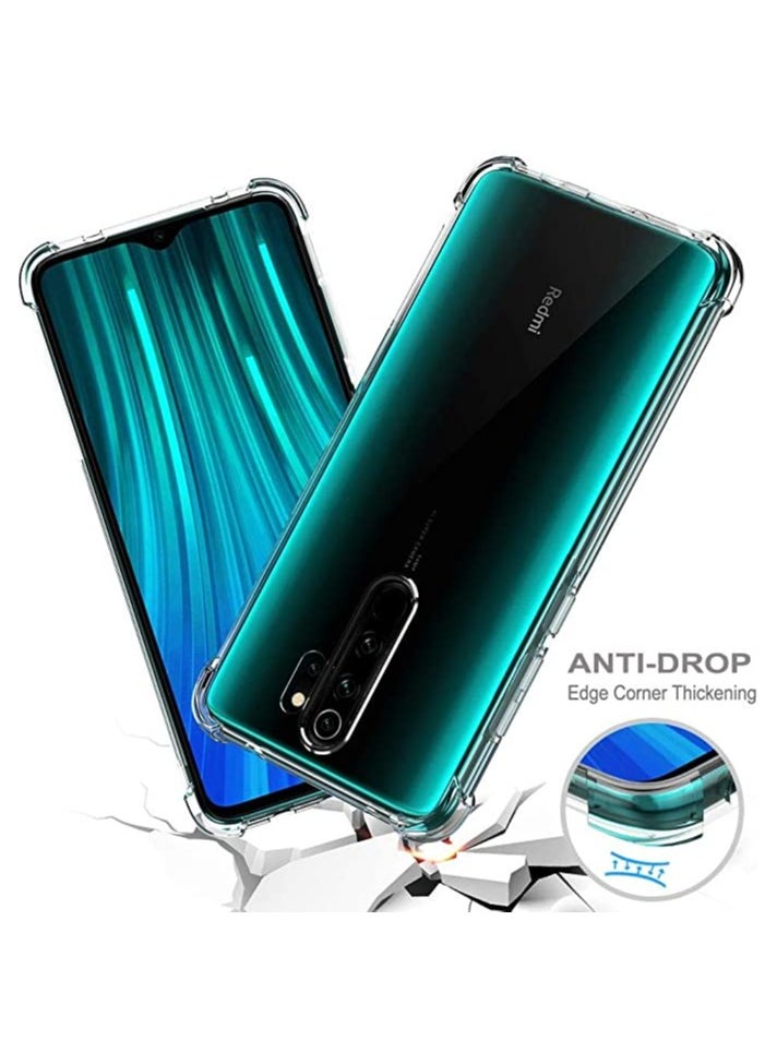 ماركة غير محددة جراب لهاتف Xiaomi Redmi Note 8 Pro جراب شفاف للغاية من مادة TPU الناعمة فائقة النحافة ومضاد للانزلاق ومقاوم للخدش Note 8 Pro شفاف  - Image 3