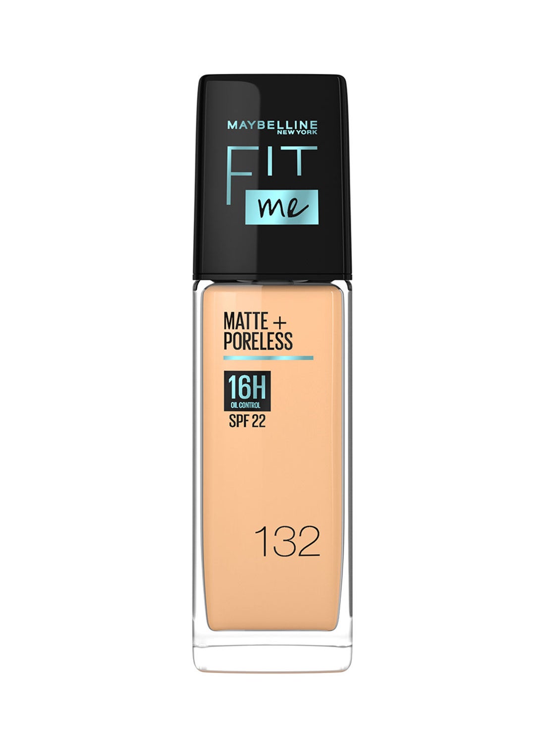 MAYBELLINE NEW YORK Fit Me Matte+Poreless 16H Foundation, 132 