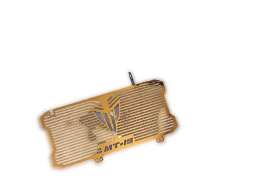 SELVIKE Stainless Steel Motorcycle Radiator Guard Protector Grill for MT15 (GOLD) - Image 3