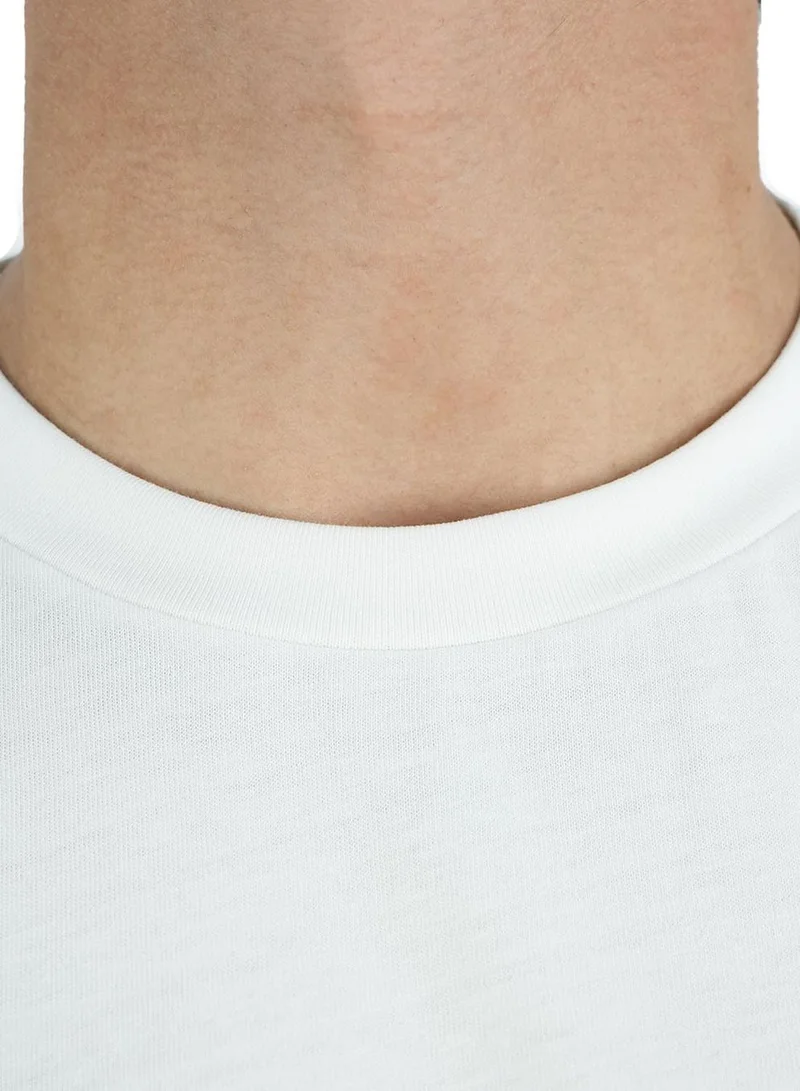 GIORDANO  Men's Slim Fit Cotton Jersey Message Print Tee for Men | Best Price UAE