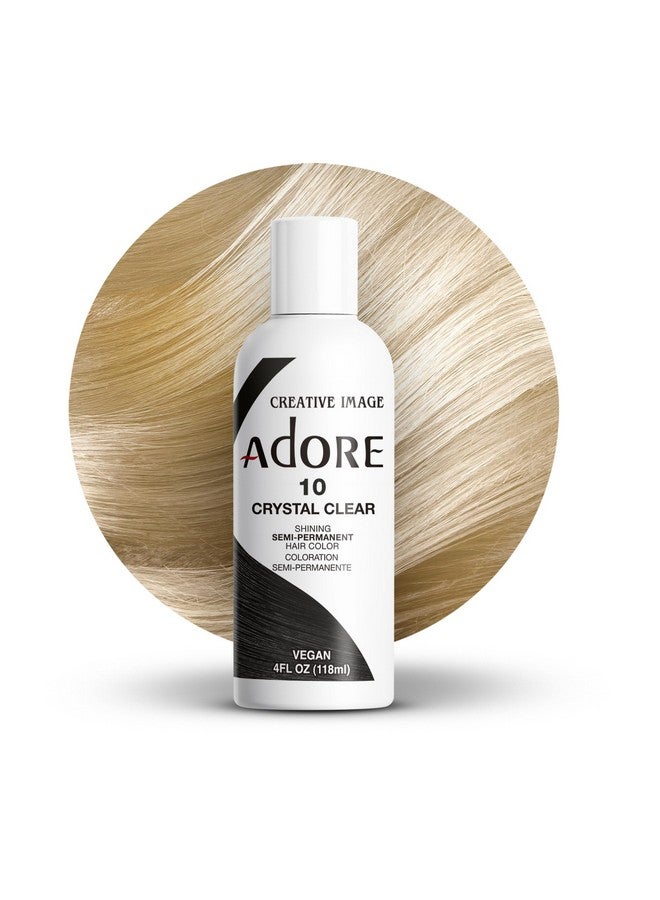 Adore صبغة شعر شبه دائمة نباتية وخالية من القسوة 4 أونصة سائلة 010 كريستال كلير (عبوة من 1) - Image 2