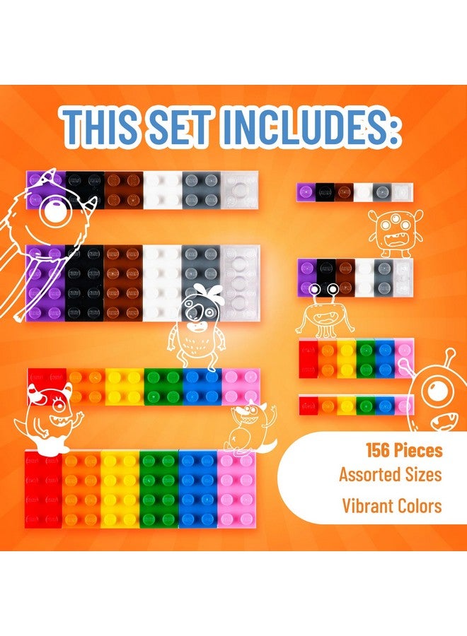 Strictly Briks Compatible with Lego Toy Building Block, Vibrant Colors, 156 Pieces, Classic Bricks Building Starter Kit for Kids, 100% Compatible with All Major Brick Brands - Image 3