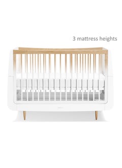Snuz Kot Skandi Cot Bed For Infant And Baby/Kids/Toddler, Easily Convert To Toddler Bed, Made of Sustainably Sourced Wood, Suitable From 0 To 10 Years (W72 X L133Cm X H89Cm) - Natural  - Image 4