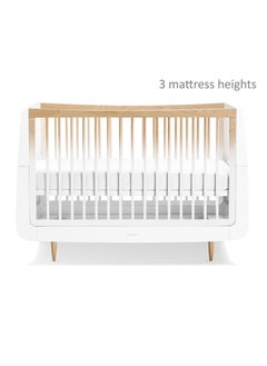 Snuz Kot Skandi Cot Bed For Infant And Baby/Kids/Toddler, Easily Convert To Toddler Bed, Made of Sustainably Sourced Wood, Suitable From 0 To 10 Years (W72 X L133Cm X H89Cm) - Natural  - Image 4