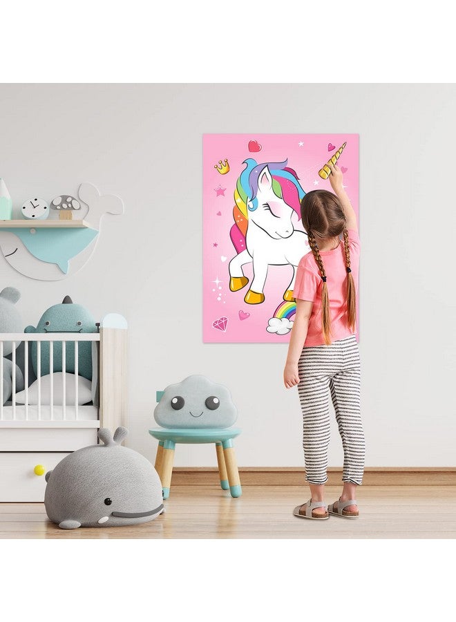 أستارون لعبة تثبيت القرن على وحيد القرن لحفلة عيد الميلاد مع 30 قرنًا لمستلزمات حفلات وحيد القرن وهدايا الفتيات وديكورات حفلات قوس قزح، لعبة تثبيت الذيل لعيد الميلاد - Image 4