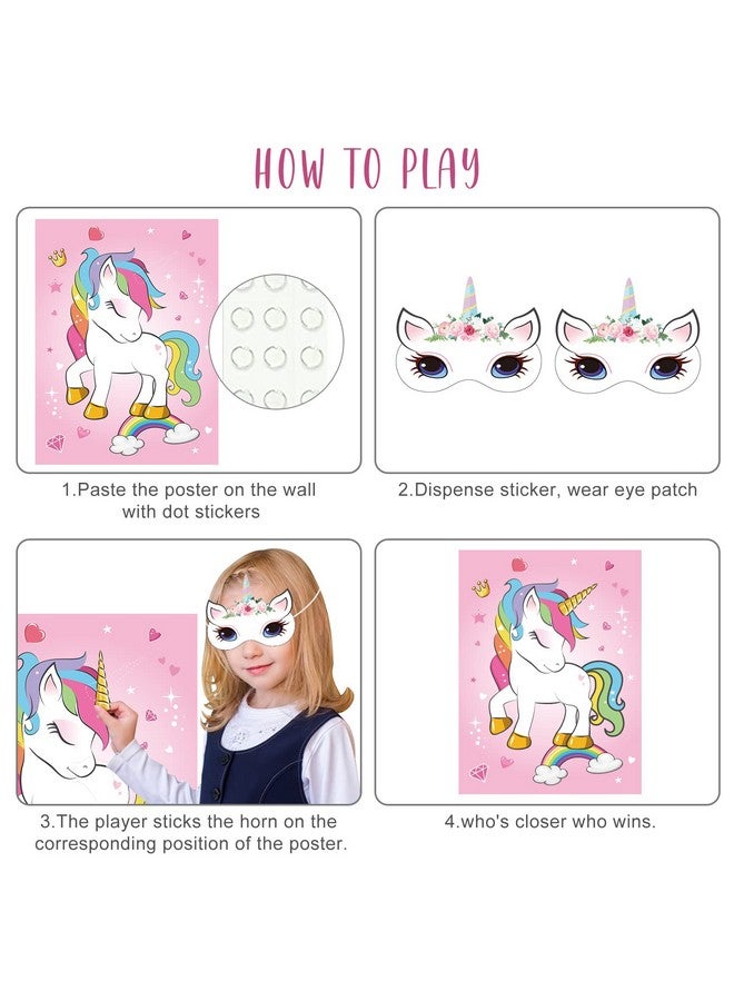 أستارون لعبة تثبيت القرن على وحيد القرن لحفلة عيد الميلاد مع 30 قرنًا لمستلزمات حفلات وحيد القرن وهدايا الفتيات وديكورات حفلات قوس قزح، لعبة تثبيت الذيل لعيد الميلاد - Image 3